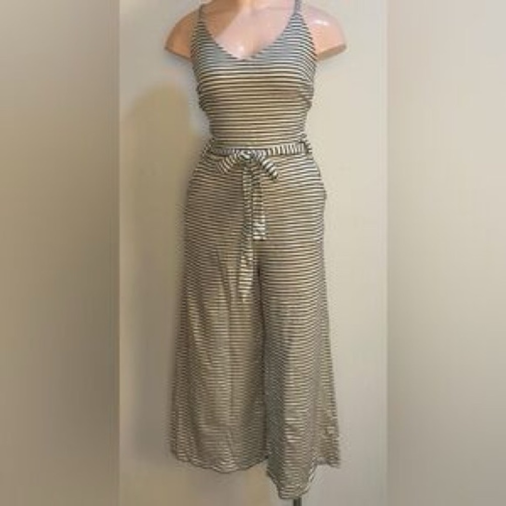 Monteau Cream Sleeveless Jumpsuit Resort Wear - Picture 2 of 12